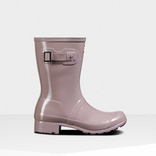 Hunter Original Tour Foldable Gloss Short Rain Boots For Womens - NZ G0185